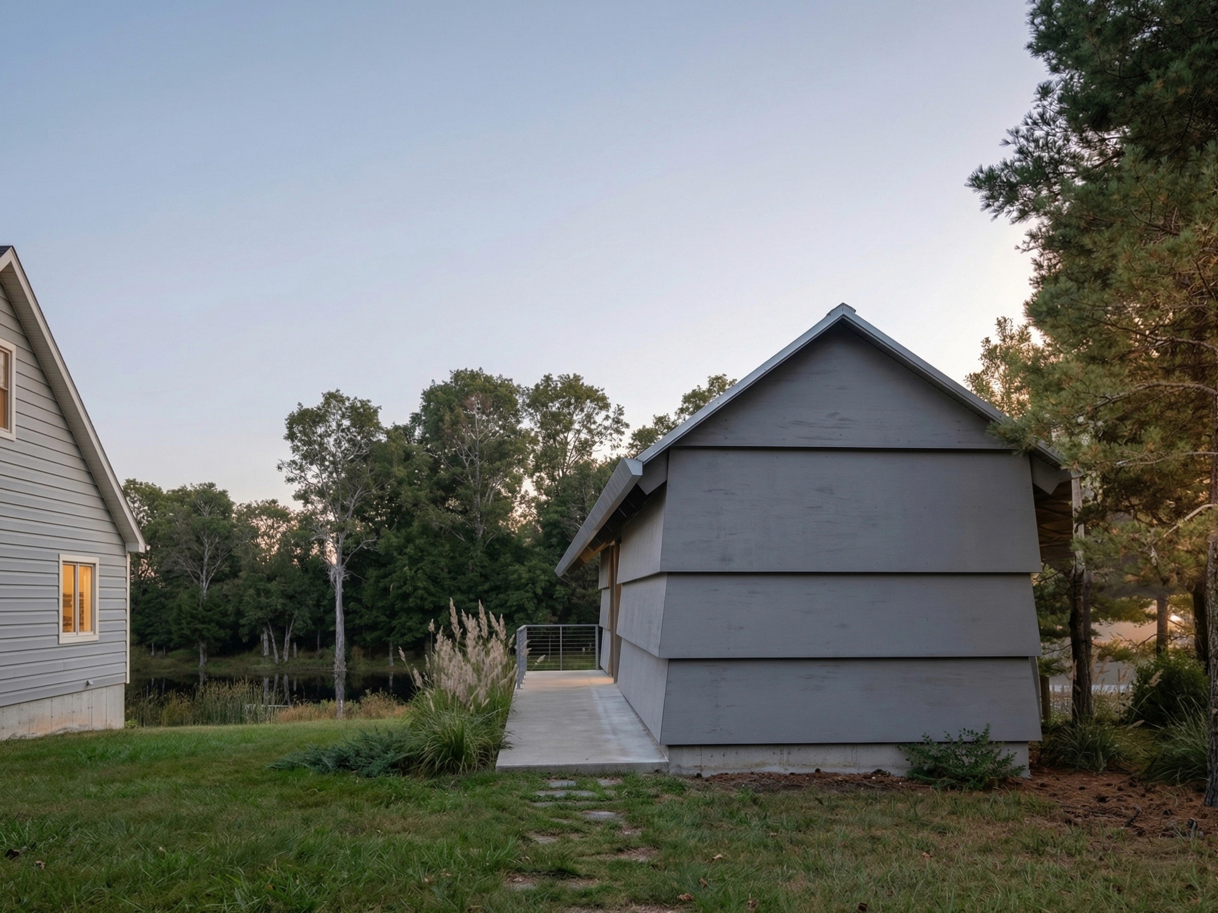 Title: Five Mile River ADU from the street side with primary home - Description: Five Mile River ADU from the street side with primary home